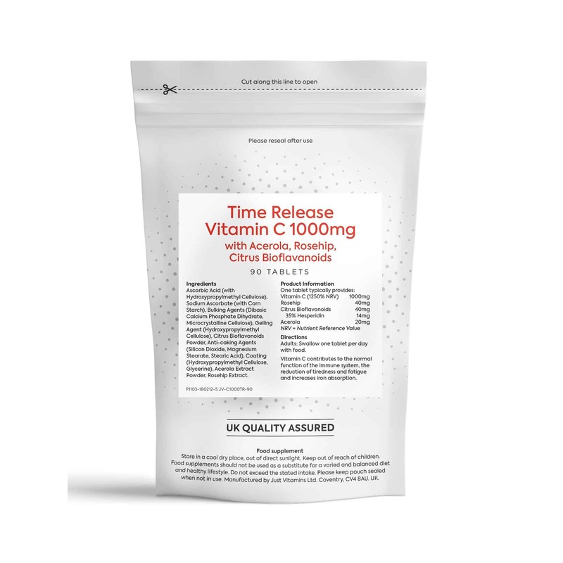 Just Vitamins Vitamin C 1000mg Timed Release 90 Tablets