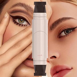 Eye Liner Stamp | Smudge-proof Eye Stencil,Double-ended Waterproof Smudge-proof Liner Pencil Pen Stamp Long Lasting Makeup Tool for Eyebrow Shaping