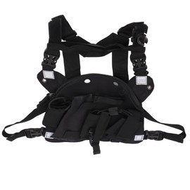 Universal Walkie Talkie Chest Pocket, Adjustable Shoulder Strap Radio Chest Harness Bag, Oxford Cloth for GP340 CP040 BF 5R Walkie Talkie