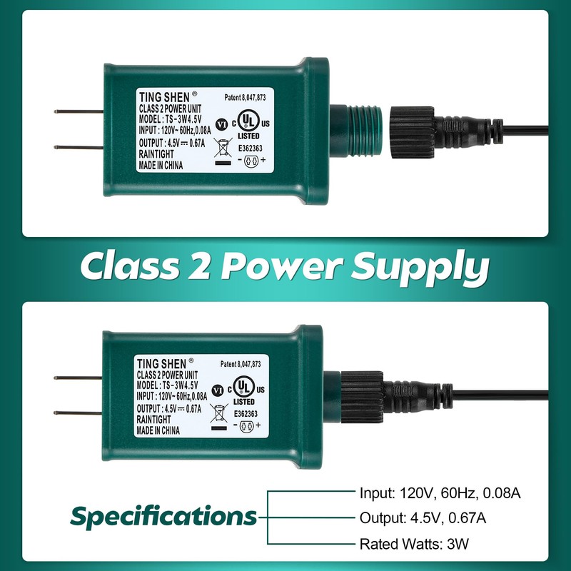 Enhon 4.5V 3W LED Power Supply, TS-3W4.5V UL Listed LED