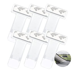 Esteopt Esteopt Ticket Halterung Auto,6 Stck Transparente Auto Halter Clip,parkscheinhalter Clip,Parkausweishalter,parkscheinhalter windschutzscheibe,Selbstklebend Tickets Clips fr Parkschein