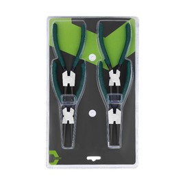 Snap Ring Pliers, Internal Circlip Pliers with Bent Jaw - Heavy Duty Removal Tool Spring Retaining Clamps Accessories for Bearings, Automotive & Motorcycles