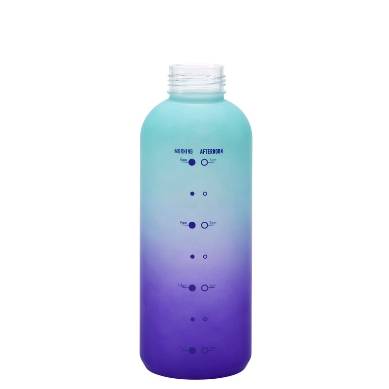 Smash 650ml Soft Touch Water Timings Bottle Teal/Purple