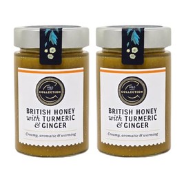 British Honey with Ginger & Turmeric by M&S, 250g (2 Pack)