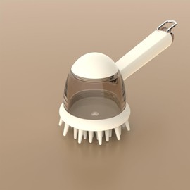 Dog Bath Brush - Paw Cleaning Brush with Soap Dispenser,Deep Cleaning Grooming Scrubber, Ergonomic Pet Supplies for Indoor Travel Home