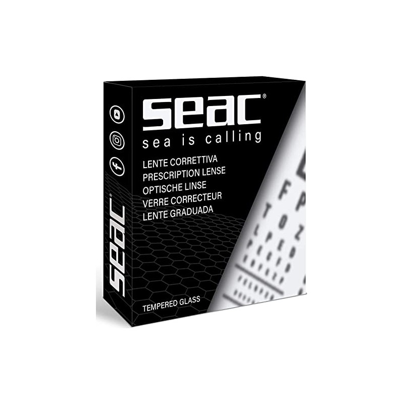 Seac Extreme optische Glaeser, Korrekturlinse für Tauchmaske in beide Richtungen