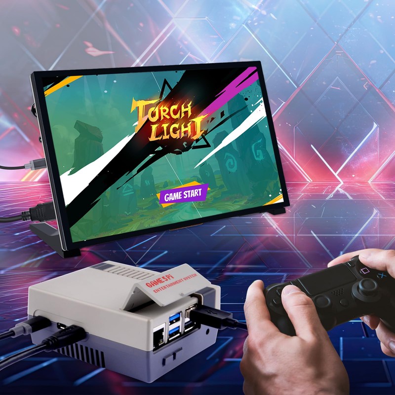 GeeekPi Game 5 Pi ABS Case with Armor Lite V5