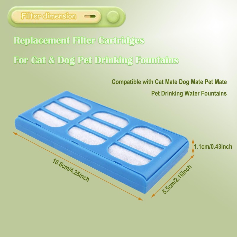 Rediboom 12 Pack Replacement Filter Cartridges Compatible with Cat and