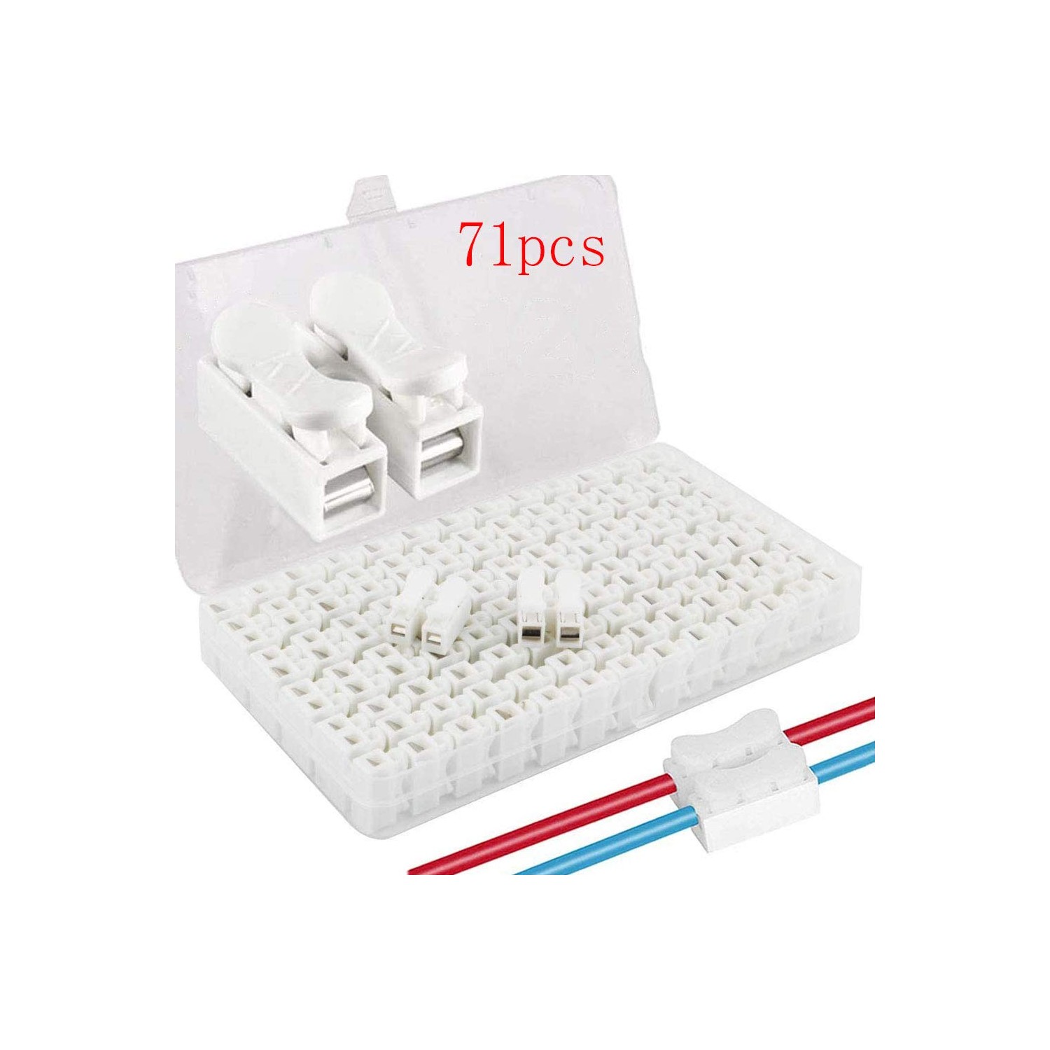 RUNCCI-YUN 71Pcs CH2 Spring Wire Connectors, Spring terminal block ...
