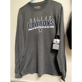 Cowboys Dallas Cowboys Avett L/S Charcoal Heather Men's One Sided Tee 2XL