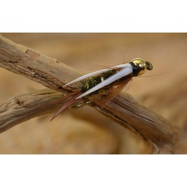 Tungsten Bead Head Prince Nymph Fly | 1 Dozen Flies (Hook #12)