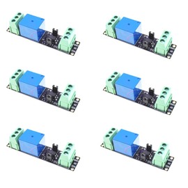 6Pcs 1 Channel DC 3V 3.3V 5V 12V 24V Power Relay Module Relay Switch Module with Optocoupler Relay Module Isolated Drive Control Board 10A 250VAC 10A 30VDC Control Development Board (3V)
