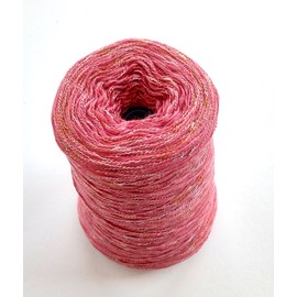 Soft Rose Salmon Pink Cotton Yarn 8 oz. cone