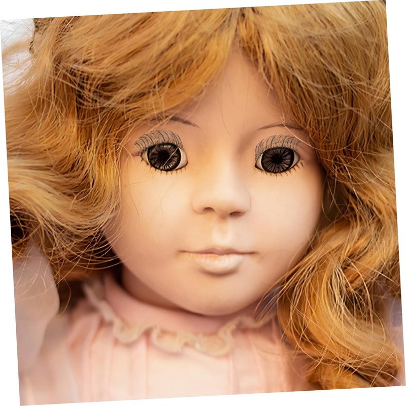 Gatuida 20pcs Handmade Doll Eyelashes Strips Fake Eyelashes for Doll