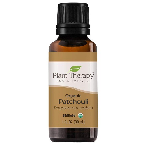 Plant Therapy Organic Patchouli Essential Oil 30 mL (1 oz) 100% Pure, Undiluted, Therapeutic Grade