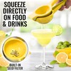 Zulay Kitchen sqeeze-001 Single Bowl Squeezer, Aluminium, Lemon Yellow