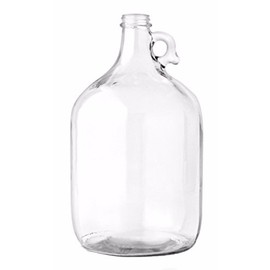 Home Brew Ohio 1 Gallon Jug W/TwinBubble Airlock,Polyseal Lid,38mm cap w/hole