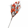 Factory Direct Craft Set of 2 Sparkling Artificial Pumpkin Branch