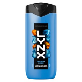 Lynx Fine Fragrance Indigo Haze Premium Body Wash Body Cleanser shower gel with a molten sugar, lavender & musk scent for 12 hours of freshness 400 ml