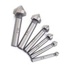 6 Pcs Cobalt Steel Single-End Countersink Chamfer Tool Deburring Tool