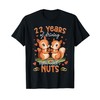 Squirrels 22nd Wedding Anniversary 22 Years Cute Nuts Gift T-Shirt