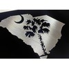 Engraved SC Palm Palmetto Tree Car Tag Diamond Etched Vanity