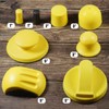 SPEEDWOX 3 Pack 1" Hand Sanding Blocks Mini Hook and