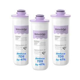 Waterdrop WD-EWFR Replacement Filters for Waterdrop Rechargeable Dipenser WD-ED25TW, Reduce TDS by 41%, Retains Key Minerals, Improve Flavor, 1 Pack