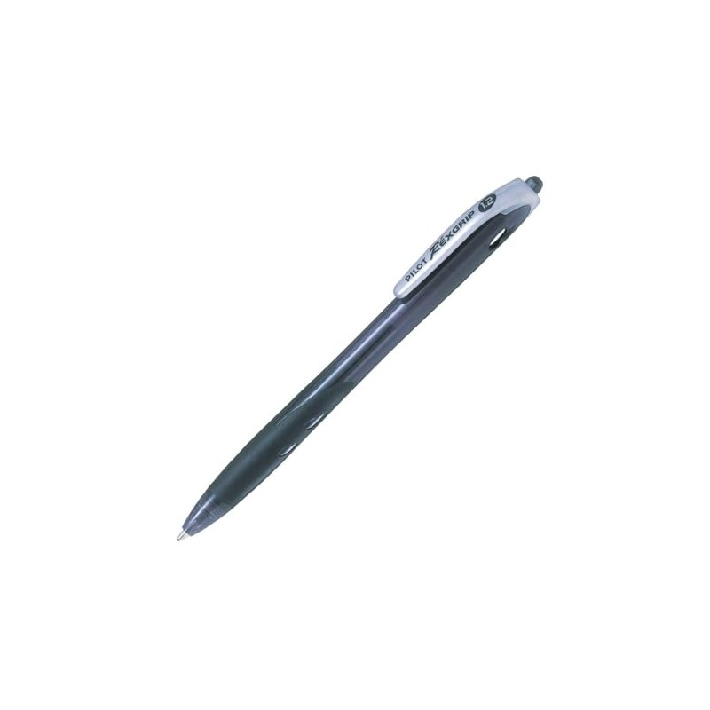 Pilot BRG100B10B Oil Based Ballpoint Pens, Rex Grip, 1.2, Black,