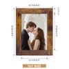 PETAFLOP 5x7 Frame Rustic Picture Frames Fits 5 by 7