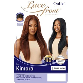 Outre Synthetic Pre-Plucked HD Transparent Lace Front Wig- KIMORA (DRFFRDVV)