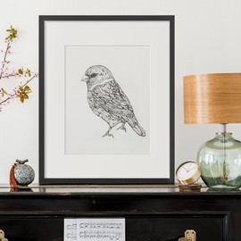 upsimples 16x20 Picture Frame, Display Pictures 11x14 with Mat or 16x20 Without Mat, Wall Hanging Poster Frame, Black, 1 Pack