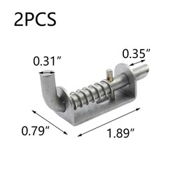 T Tulead Stainless Steel Spring Loaded Latch Pin Thicken Barrel Bolt Latch Spring Lock Spring Loaded Gate Latch 2PCS