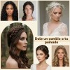 Diadema De Trenza Cabello Sintético Realista Semirigida 1p F Café