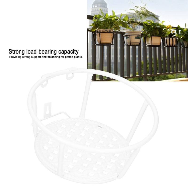 Iron Hanging Baskets Flower Pot Holder Hanger for Outdoor Balcony