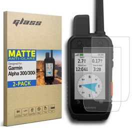 INNOSURE [2-PACK] Premium Tempered Glass Screen Protector for Garmin Alpha 300 / Alpha 300i Handheld Navigator 3.5" Touchscreen Anti Glare (Matte)