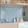 CRE8TIVE 16 Sheets Blue Fish Scale Tiles Peel and Stick
