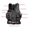 PopBabies Chaleco Tactico Porta Placas Militar Airsoft Paintball Bolso