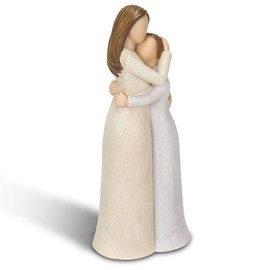 Carracci Gifts for Mom from Daughter, Mother Daughter Figurines, Resin Sculpted Hand-Painted Figure, Small Figurines Home Decor, Daughter Gifts from Mom, Living Room Tabletop Shelf Decor Statue