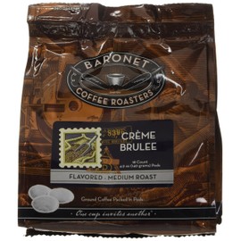 Baronet Coffee Crème Brulee Coffee Pods Bag, 54 Count