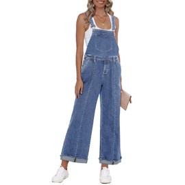Vetinee Baggy Overalls Women Overalls Denim Jumpsuit Overalls For Women Baggy Jumpsuits For Women Lapis Air Size Medium Size 8 Size 10