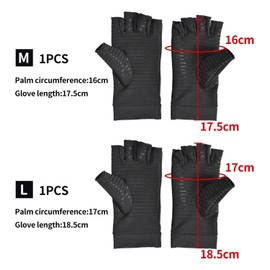 2 Pairs of Finger Protectors, Fingerless Protectors, Finger Protectors for Men and Women, Cycling Finger Protectors, Black Hand Protectors