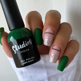 Didier Lab - Studios Gel Polish Dark Forest - Professional Manicure Pedicure Products - Rich Pigment for Complete Nail Coverage - Flawless Shine - Suitable for Beginners - For UV Lamp - Gift for Women