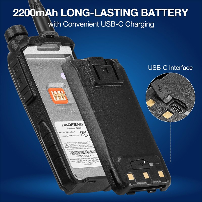 BAOFENG UV-28 PLUS Ham Radio Handheld with GPS & APP