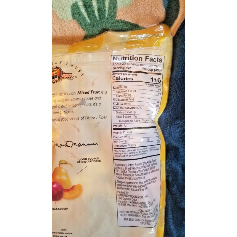 MARIANI PERMIUM MIXED FRUIT GOOD SOURCE OF DIETARY FIBER/32 OZ