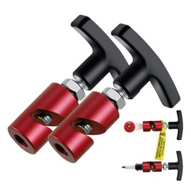 Lift Support Clamp and Spark Plug Caliper with Brass Core Protection 2-in-1 Tool, Hood Strut Clamp, Hood Stay Holder, Hood Strut Clip, Spark Plug Gap Gauge Tool, Spark Plug Gap Tool Red 12mm 2Packs