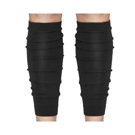 Yxmeiguo Football Leg Sleeves Men, Calf Compression Sleeve for Men Women, Leg Sleeves for Men Football, Football Socks Running Sports Football Accessories for Adult Athletes, Black