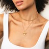 KissYan Zodiac Necklace, 14K Gold Plated Bubble Constellation Horoscope Sign