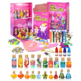 Magic Potions Craft Kit for Kids with 20-Piece Potion Bottles – Creative Fairy Potion-Making Set – for Christmas, Birthdays, and Imaginative Play for Girls and Boys Ages 6-10