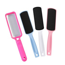 Beavorty 1pcs Double Sided Foot File Exfoliator Tool Rosy Stainless Steel Foot Double-sided Sandpaper Rubs White Light for Callus Removal Smooth Skin Care
